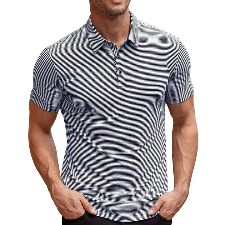 Adam - Casual Striped Polo for Men