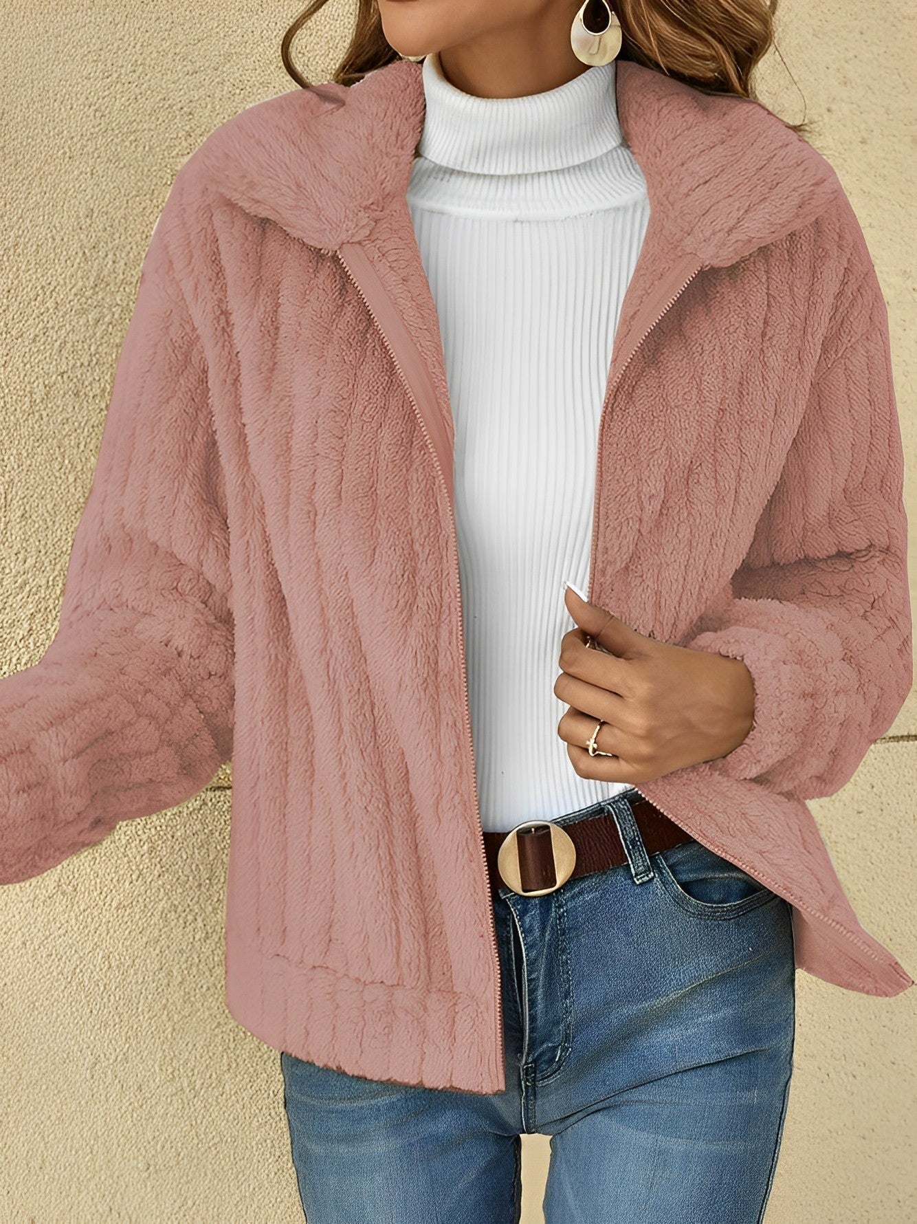 Sophie | Elegant Teddy Jacket for Warm Days