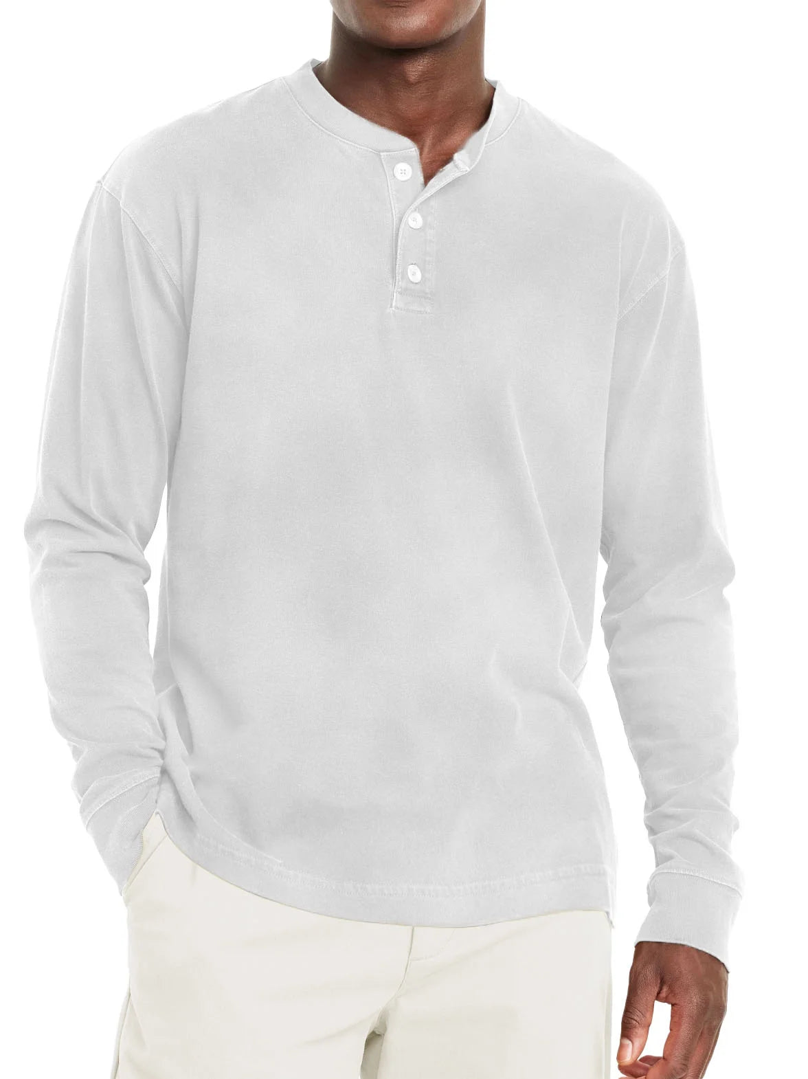 Classic Fit Shortsleeve Henley T Shirt for Men