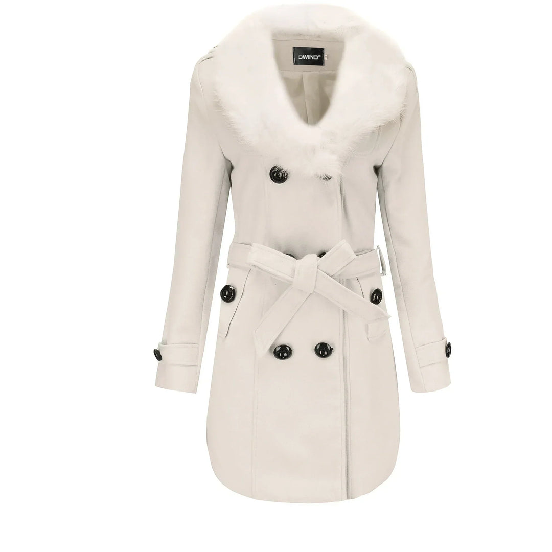 Vera | Velvet Warm Wool Wintercoat for Women