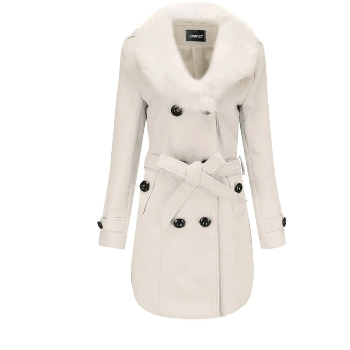 Vera | Velvet Warm Wool Wintercoat for Women