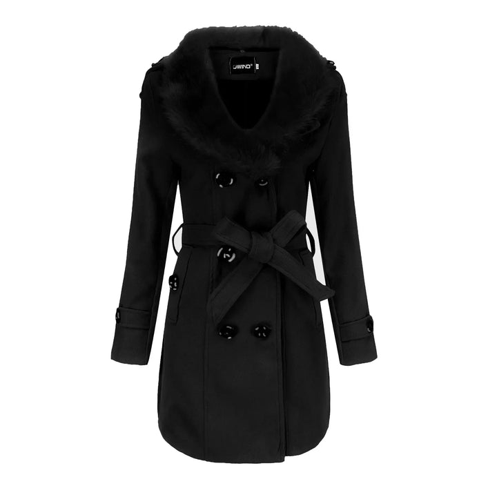 Vera | Velvet Warm Wool Wintercoat for Women