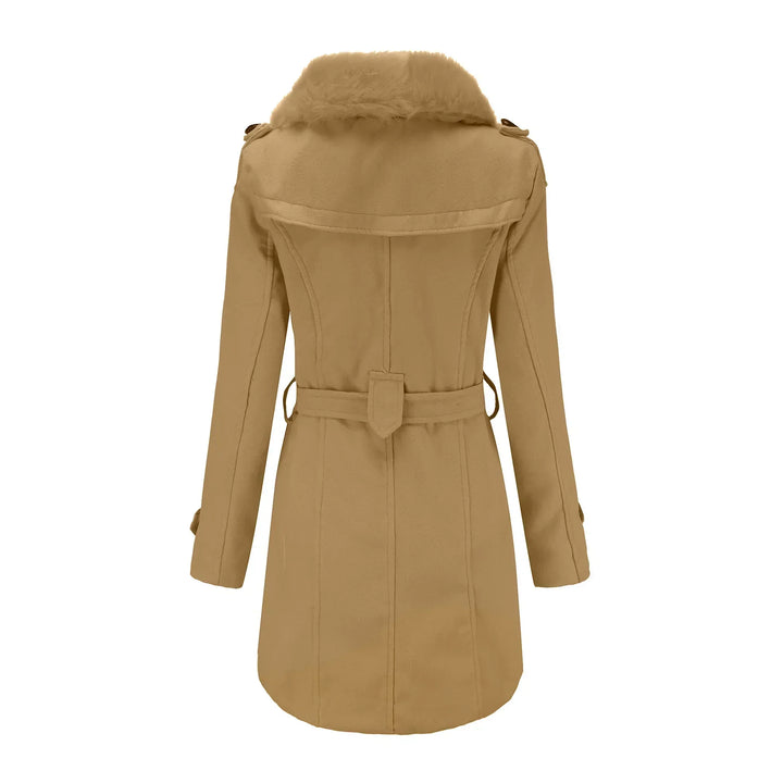 Vera | Velvet Warm Wool Wintercoat for Women