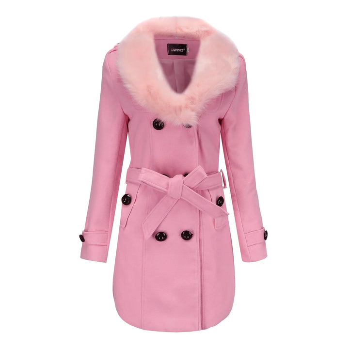 Vera | Velvet Warm Wool Wintercoat for Women