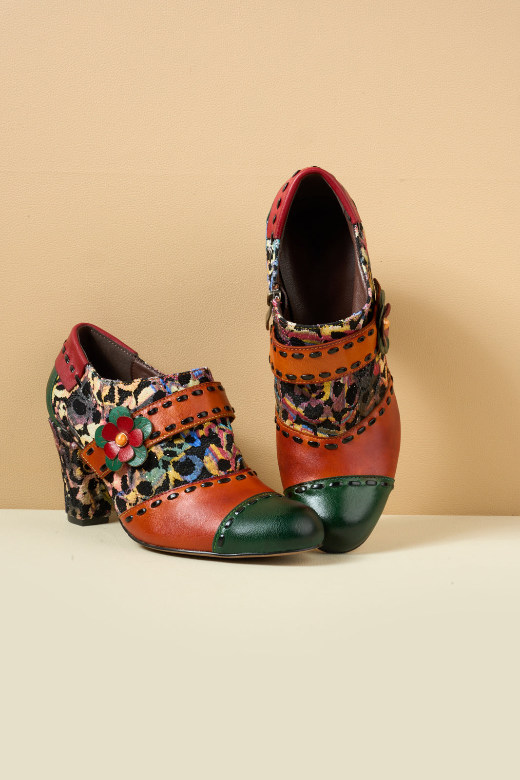 Amelia – Leather Oxford Heels