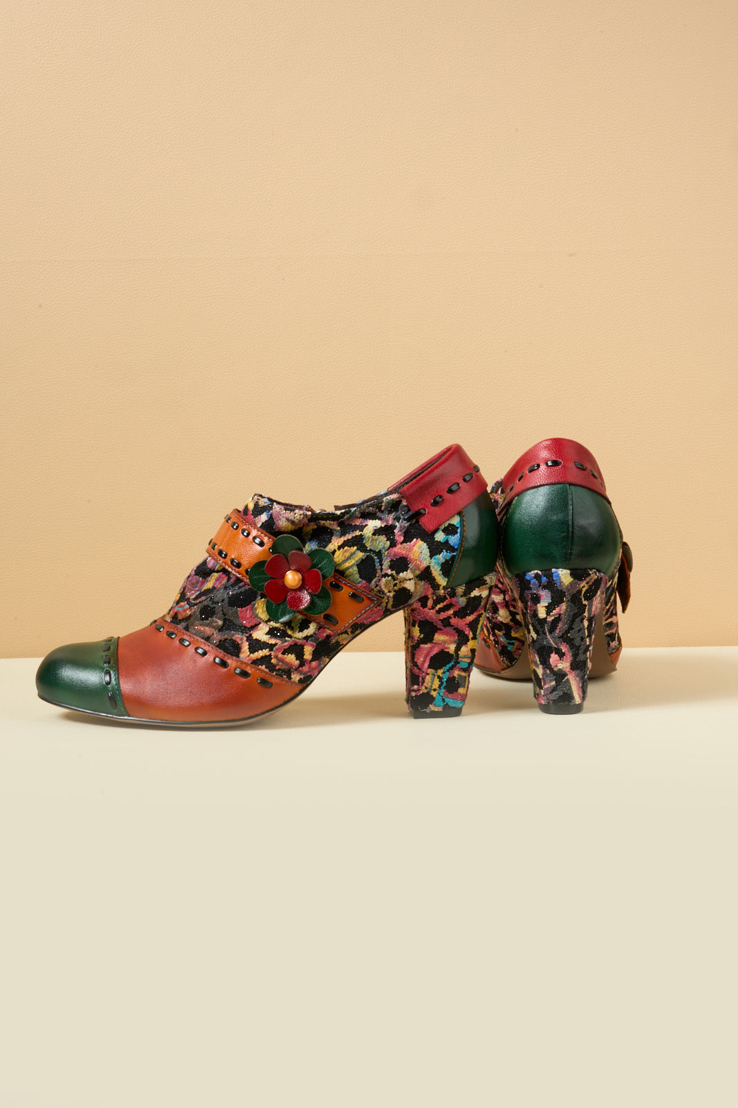 Amelia – Leather Oxford Heels