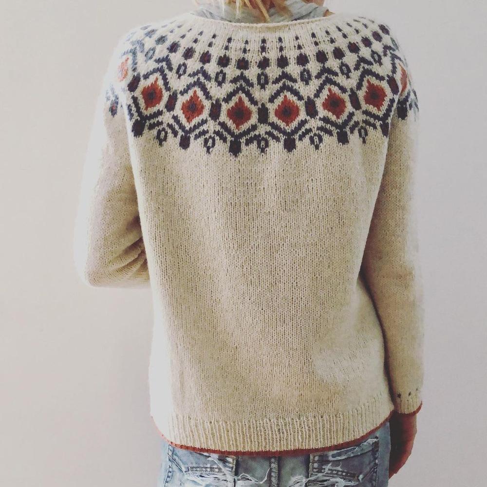 Emma | Winter Geometric Knit Sweater for Women
