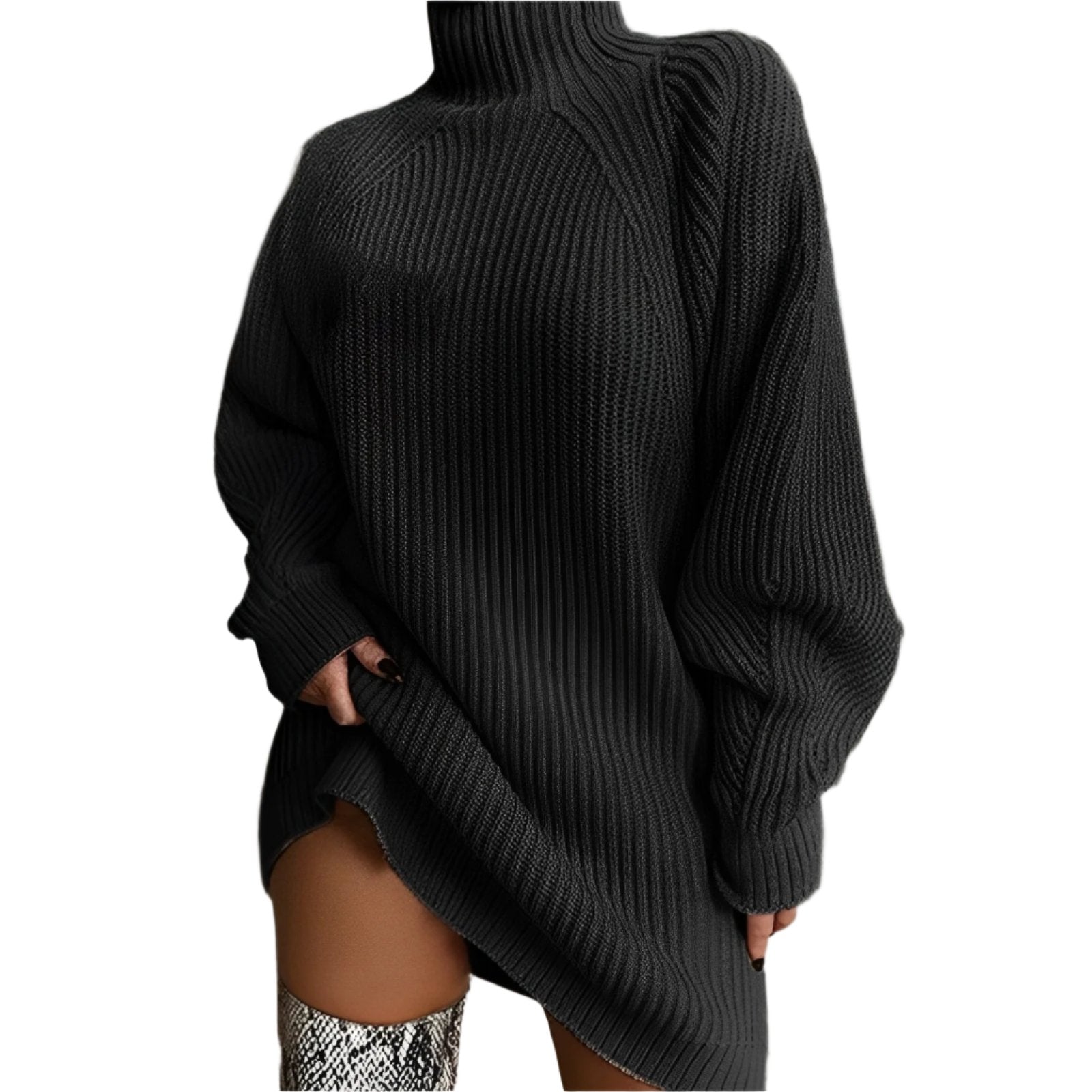 Skye | Oversized Women's Turtleneck Sweater for Winter