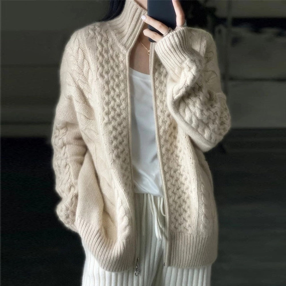 Jade | Cozy Women's Cardigan with Zipper