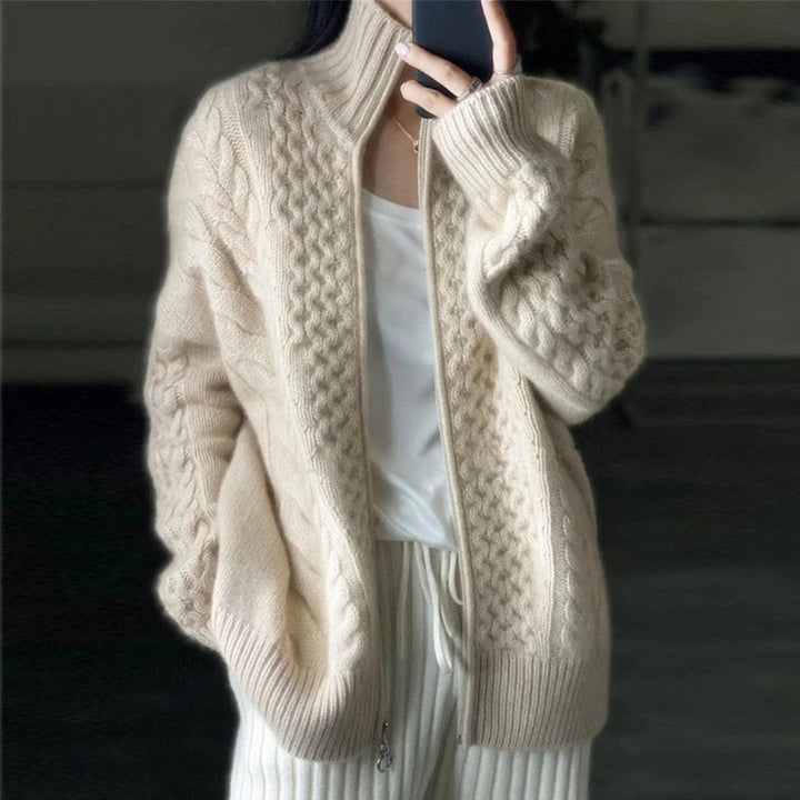 Jade | Cozy Women's Cardigan with Zipper