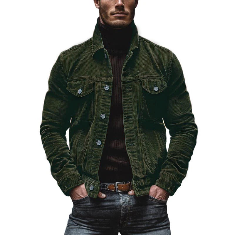 Victor | Men's Corduroy Shacket with Pockets