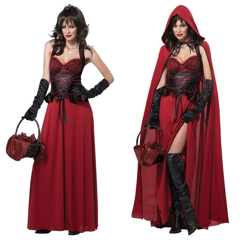Fairytale Dress with Cape Halloween Costume | Maxi