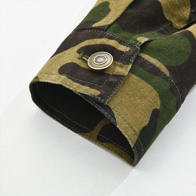 Axel | Men's Camouflage Canvas Retro Shacket