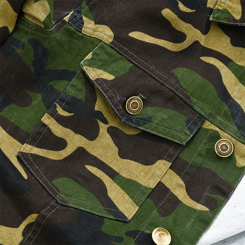 Axel | Men's Camouflage Canvas Retro Shacket
