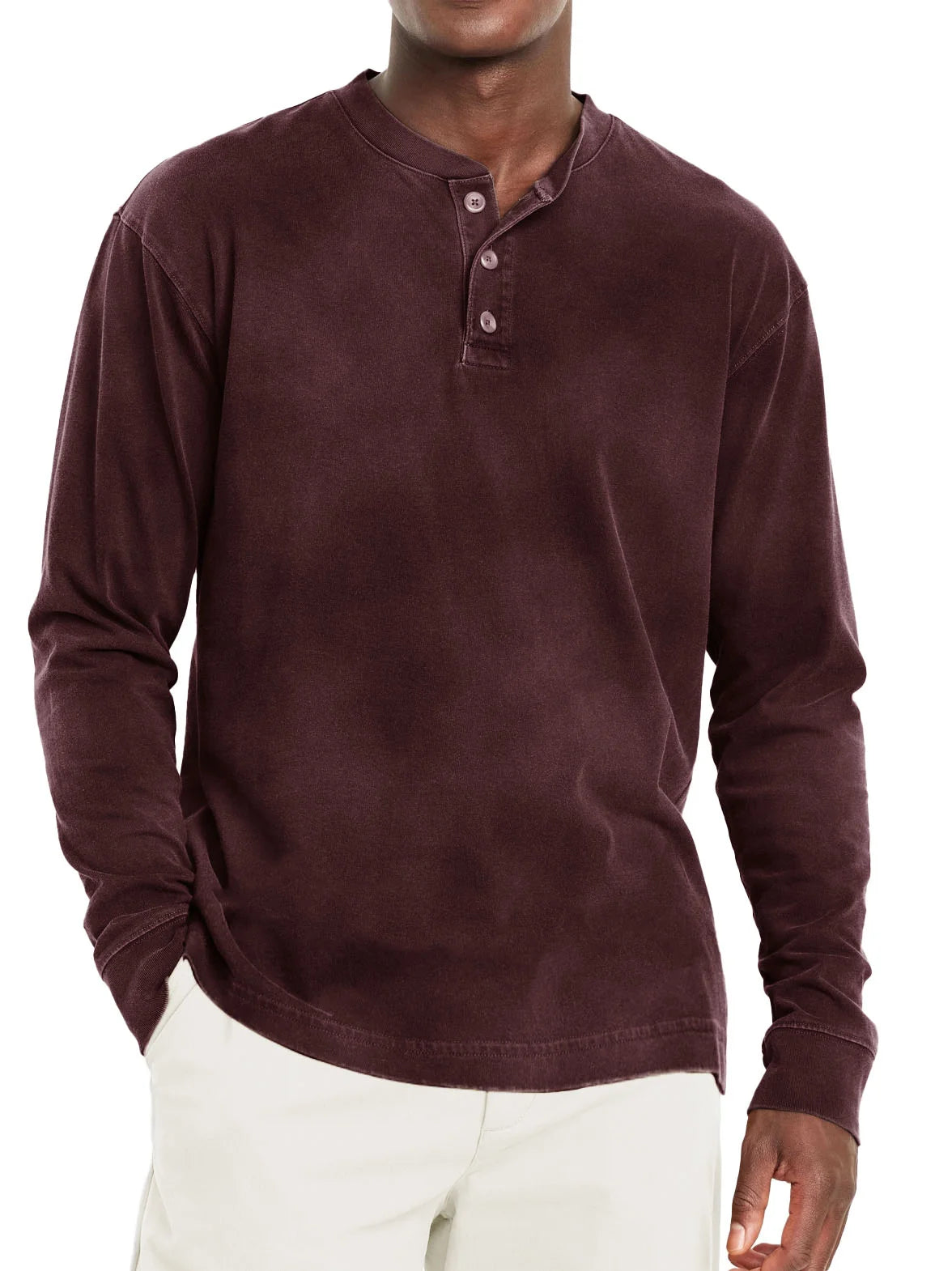 Classic Fit Shortsleeve Henley T Shirt for Men
