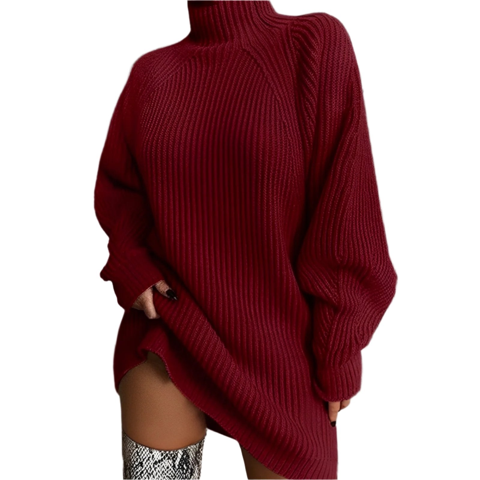 Skye | Oversized Women's Turtleneck Sweater for Winter