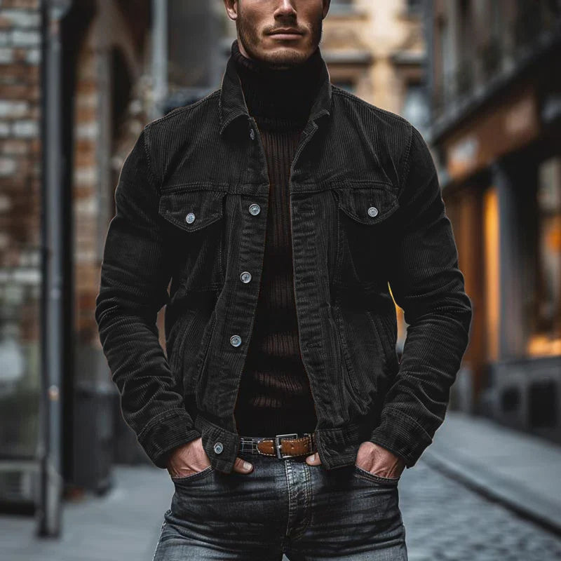 Victor | Men's Corduroy Shacket with Pockets