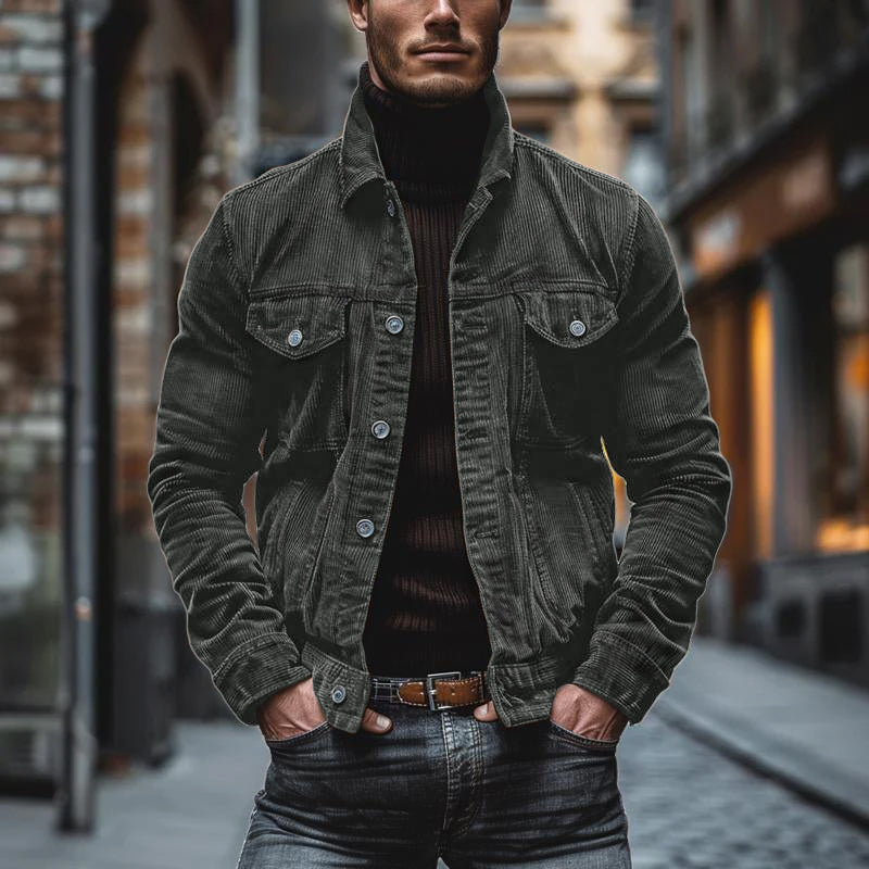 Victor | Men's Corduroy Shacket with Pockets
