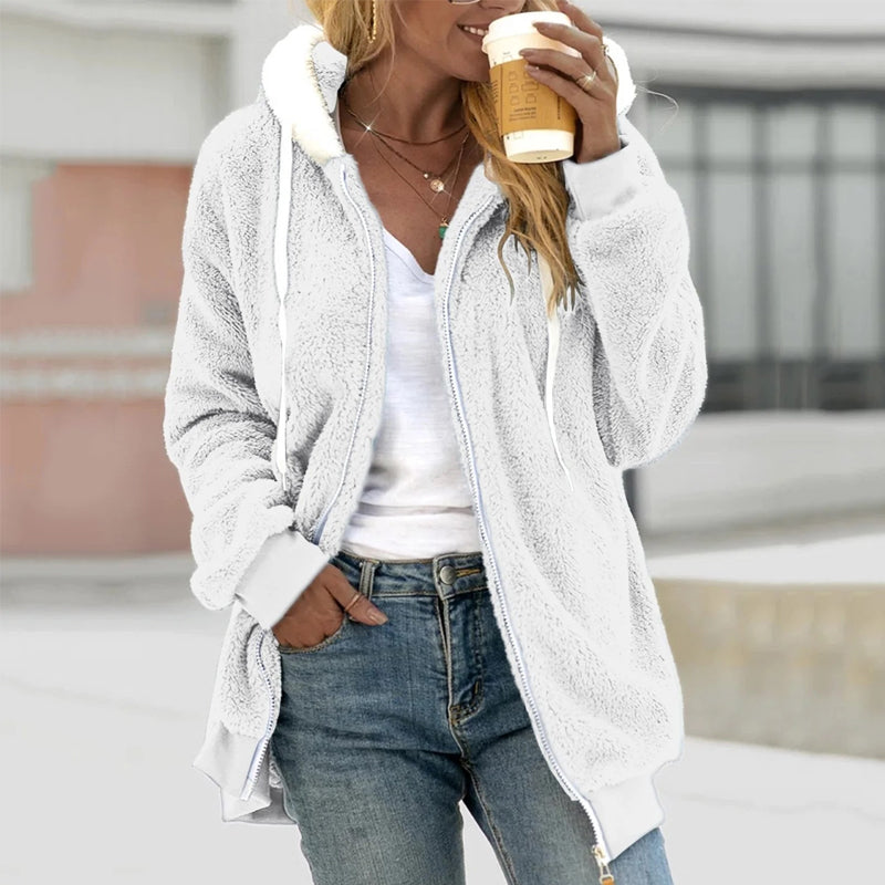 Ivy | Hooded Teddy Jacket for Extra Warmth