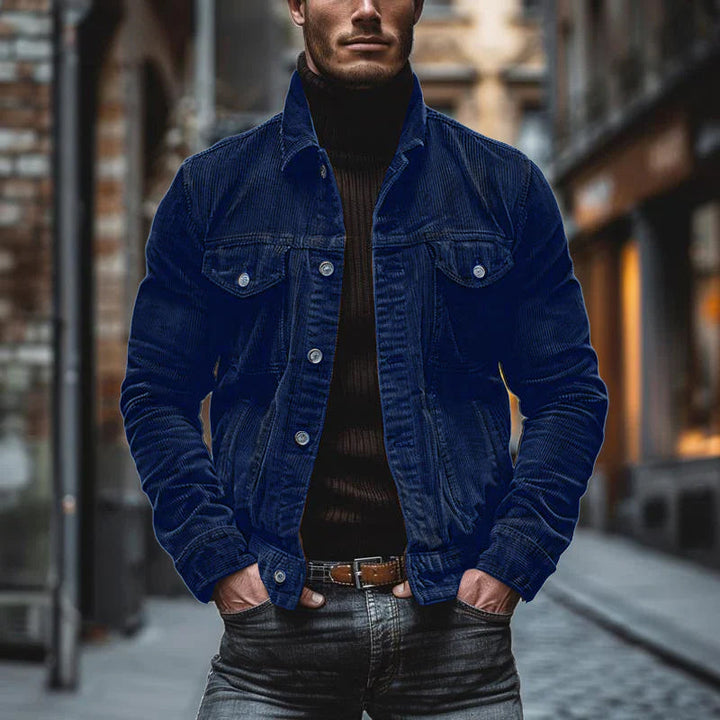 Victor | Men's Corduroy Shacket with Pockets