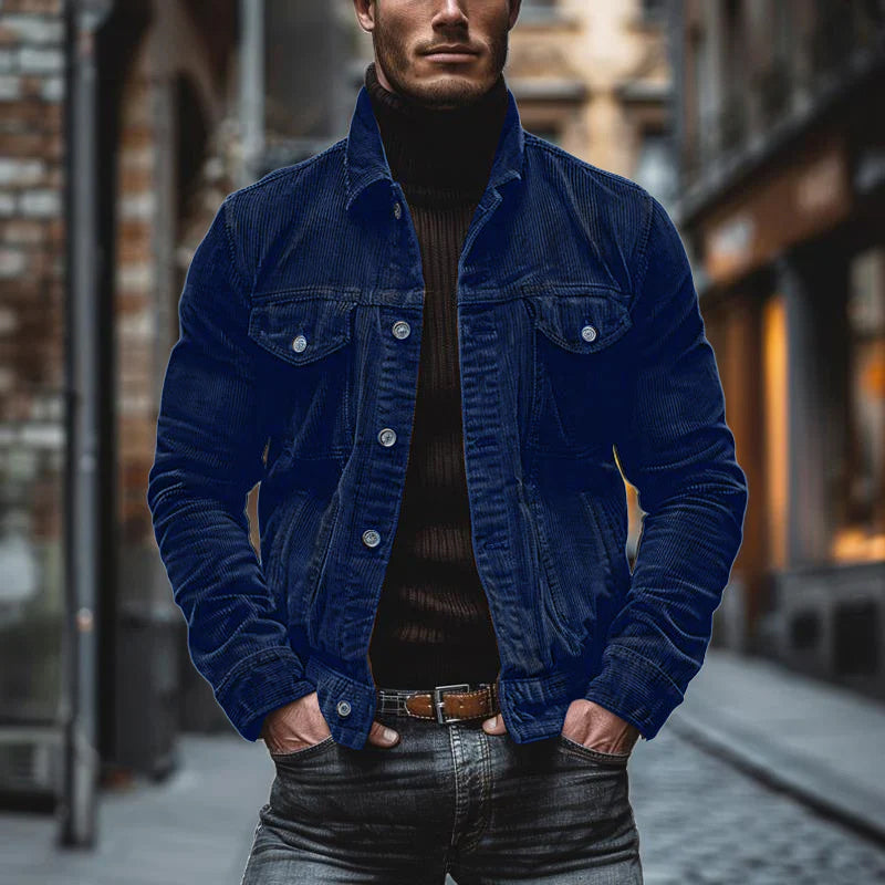 Victor | Men's Corduroy Shacket with Pockets