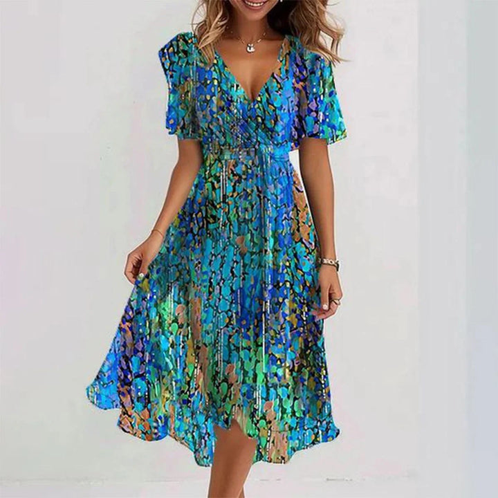 Elegant Floral Summer Dress for Women