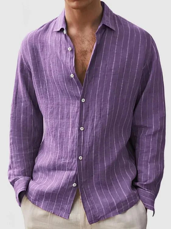 Ethan | Long sleeve henley t-shirt