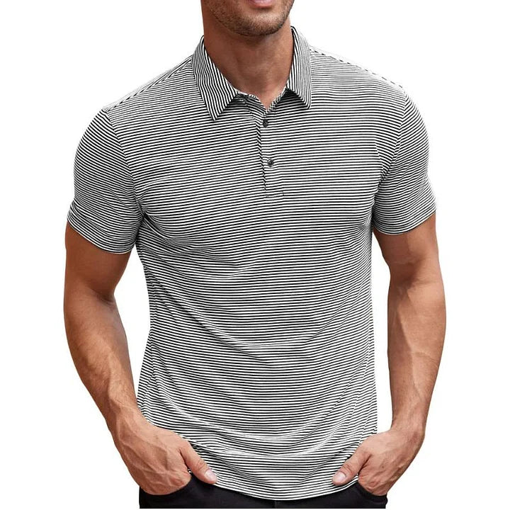 Adam - Casual Striped Polo for Men