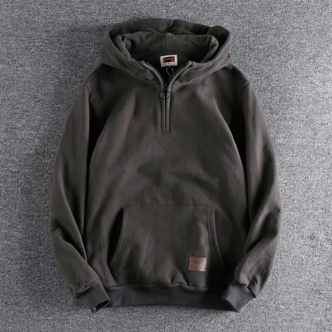 Jack | Men's Casual Warm Winter Hoodie | Half Zip