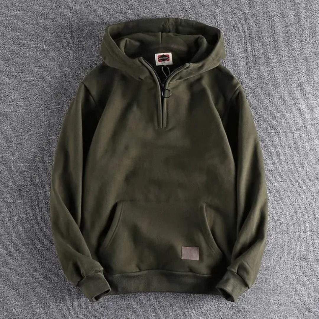 Jack | Men's Casual Warm Winter Hoodie | Half Zip