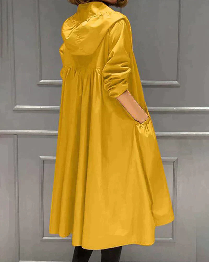 Emma | Women's Long Raincoat with Hood