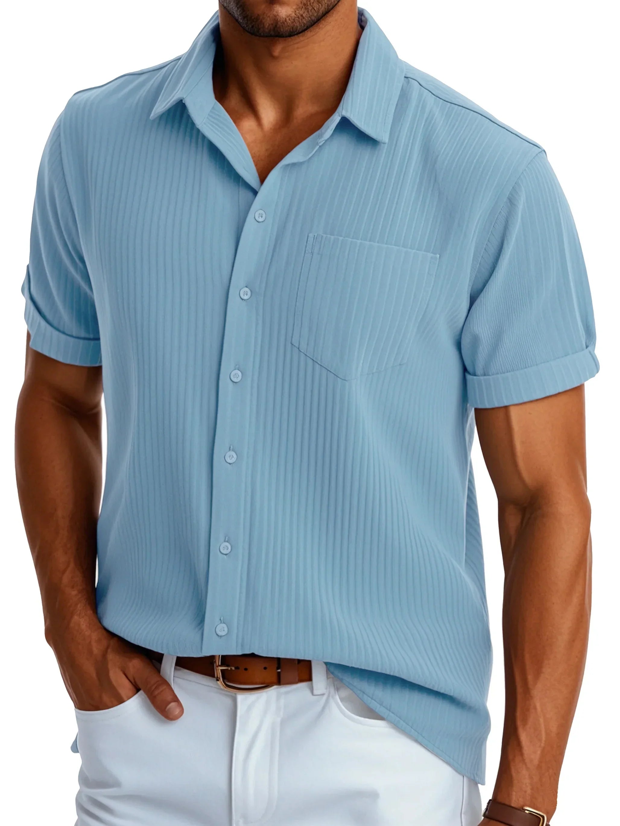Men's Short Sleeve Casual Shirt