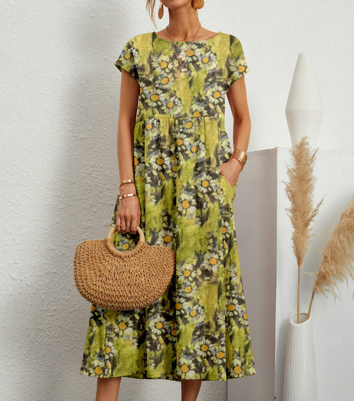 Frances | Chic Floral Midi Dress for Any Event