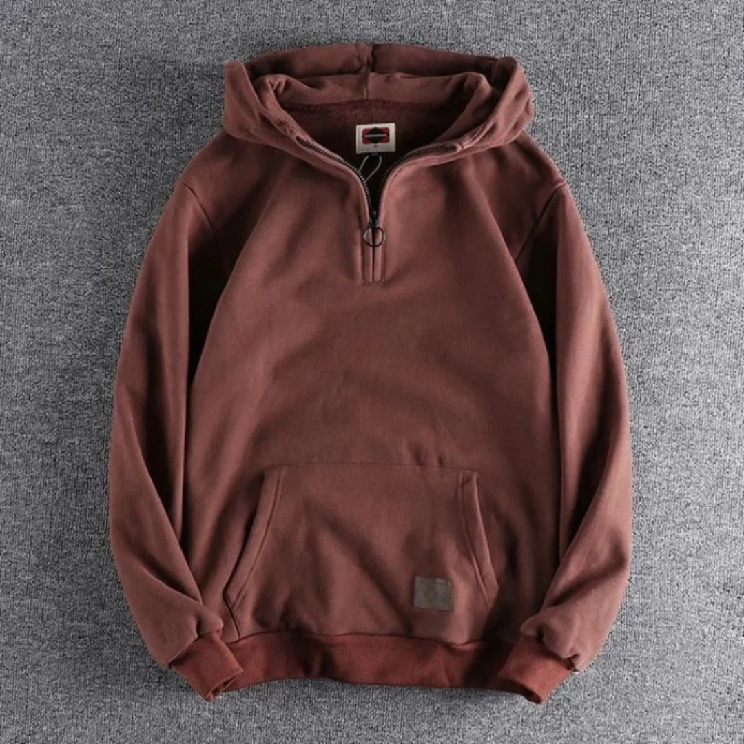 Jack | Men's Casual Warm Winter Hoodie | Half Zip