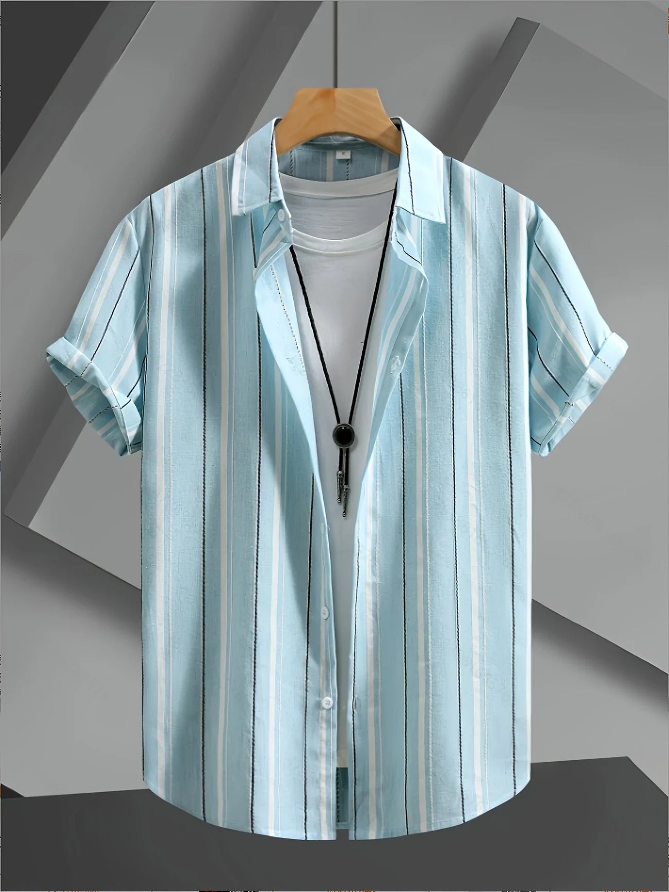 Thomas | Striped Short-Sleeve Shirt