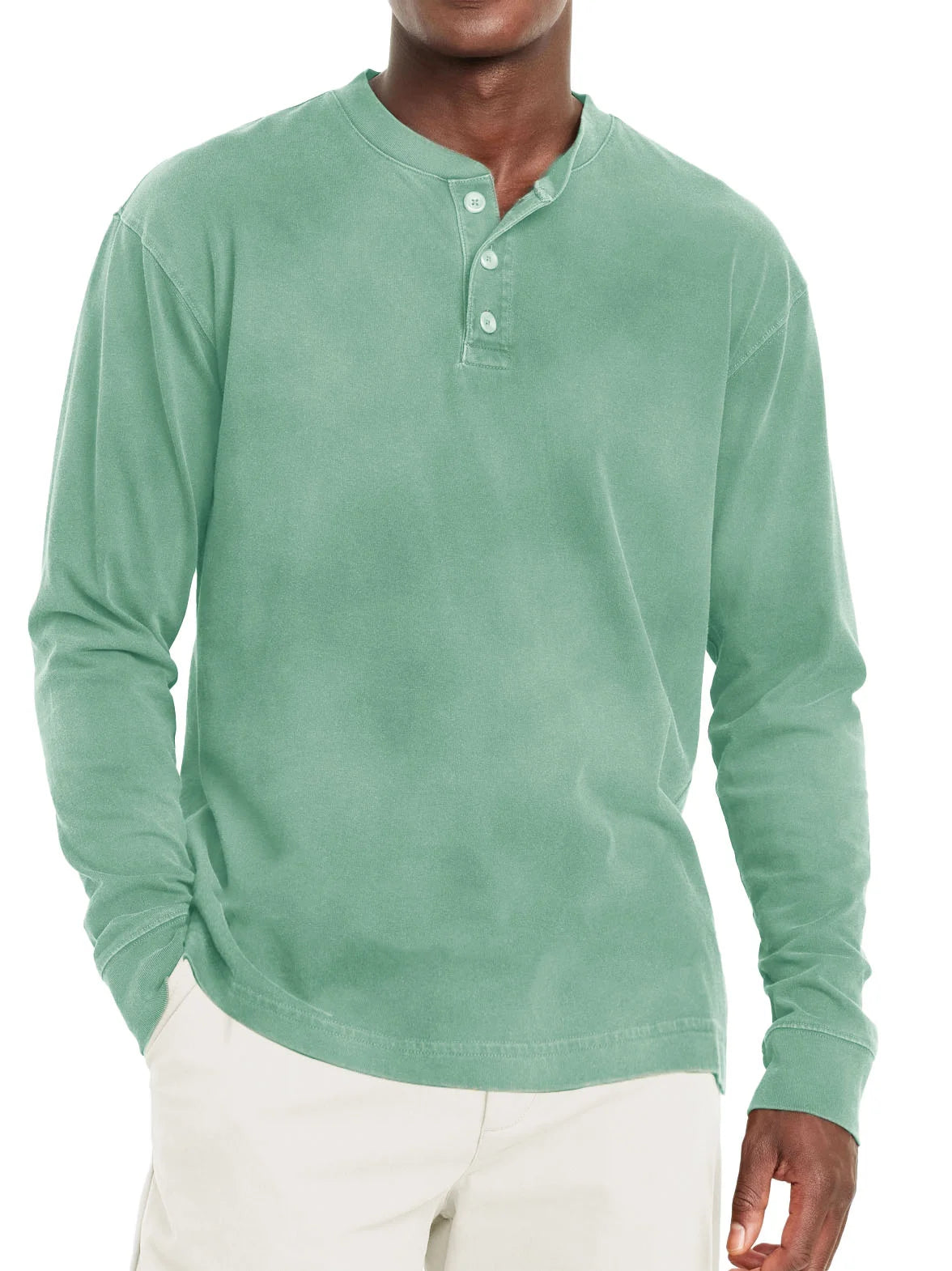 Classic Fit Shortsleeve Henley T Shirt for Men