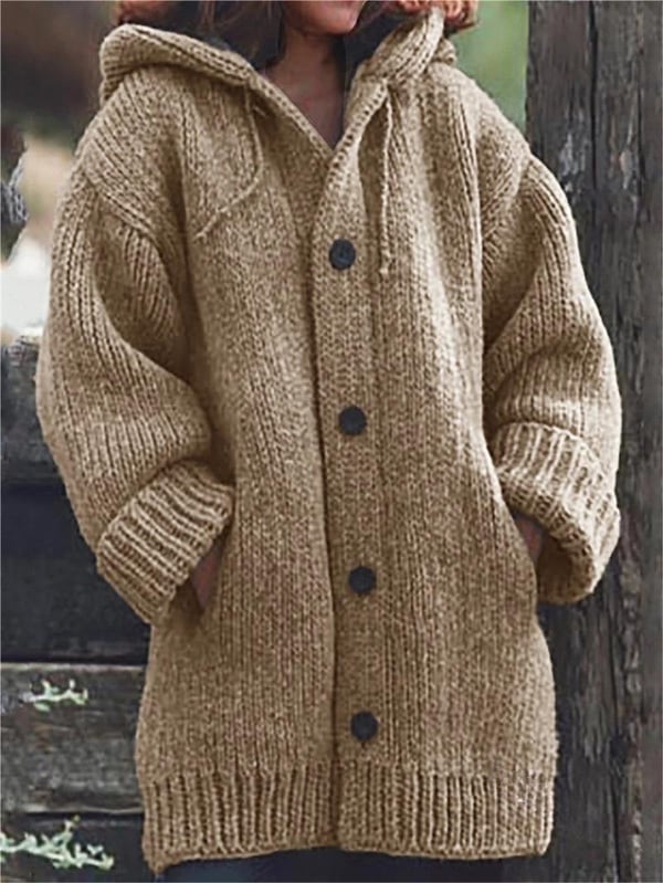 Hope | Women's Cozy Hooded Knit Cardigan