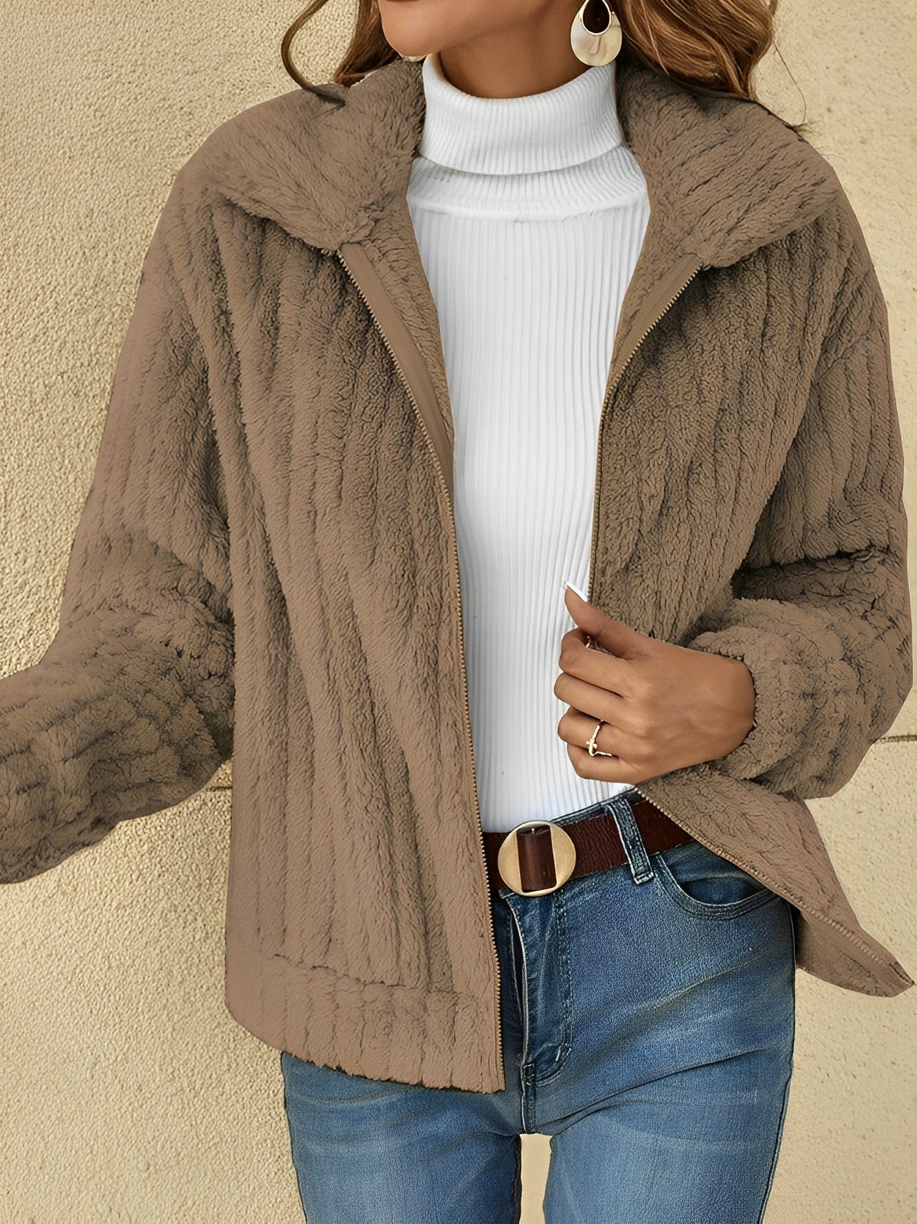 Sophie | Elegant Teddy Jacket for Warm Days