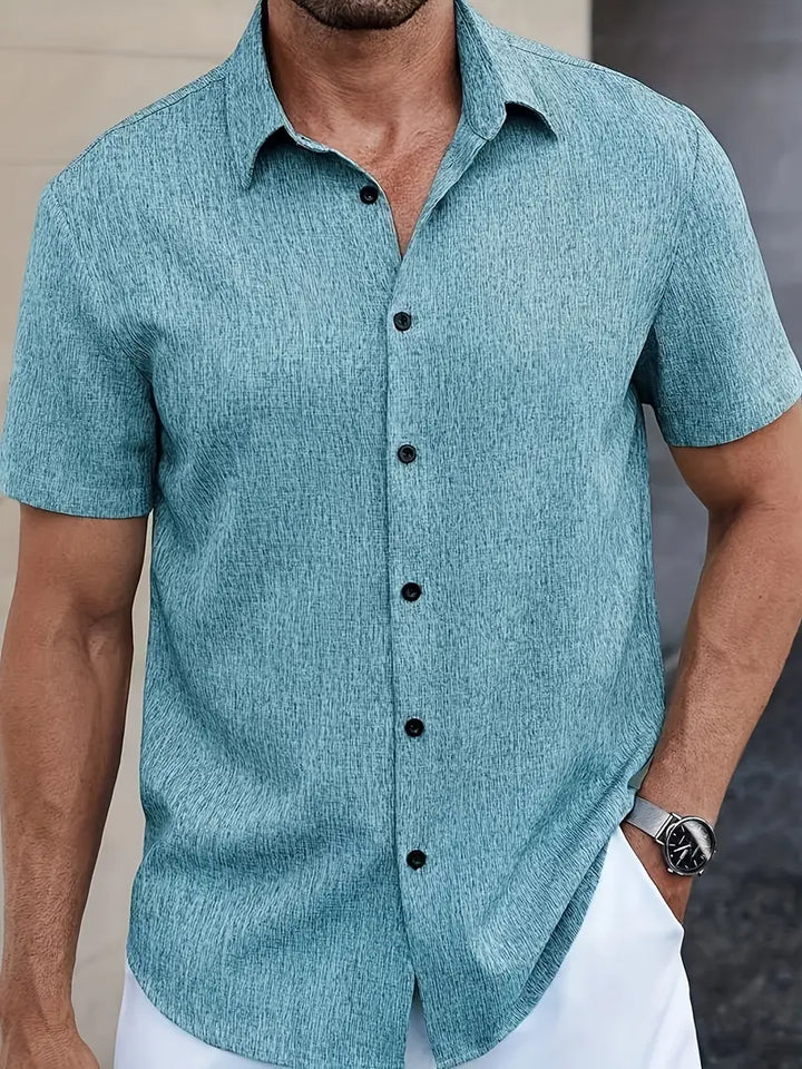 Michael Linen Short Sleeve Shirt for Men