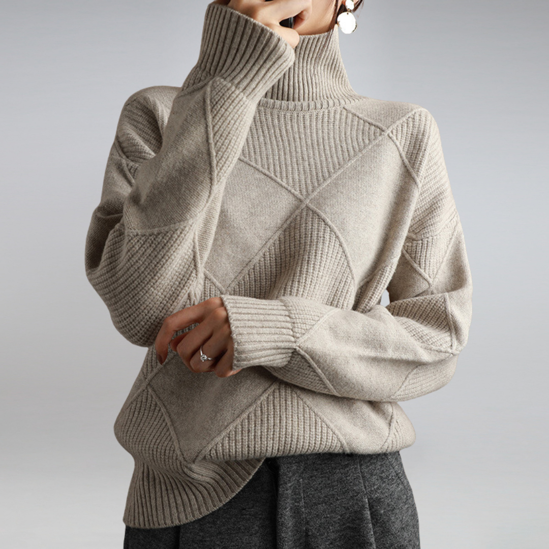 Hope | Winter-Ready Women's Cashmere Turtleneck Sweater