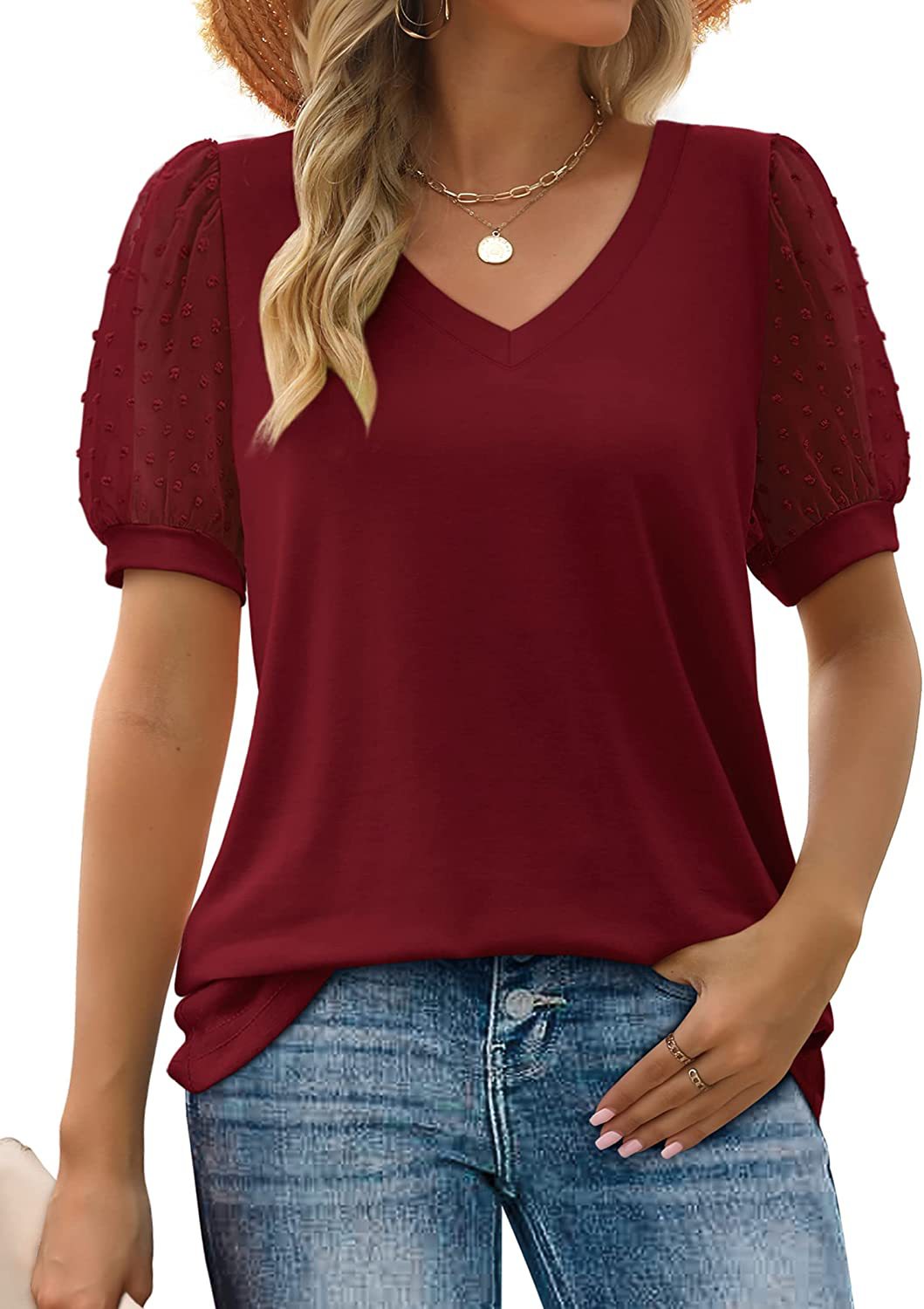 Janne | Chic V-Neck Top for Effortless Style