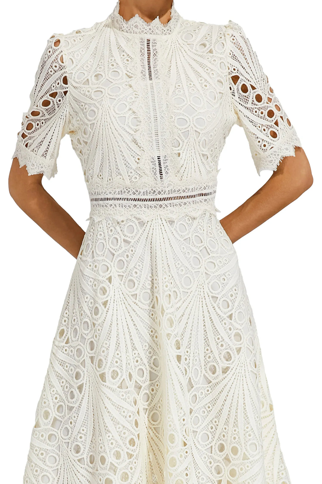 Lexi | Chic Lace Midi Dress for Her