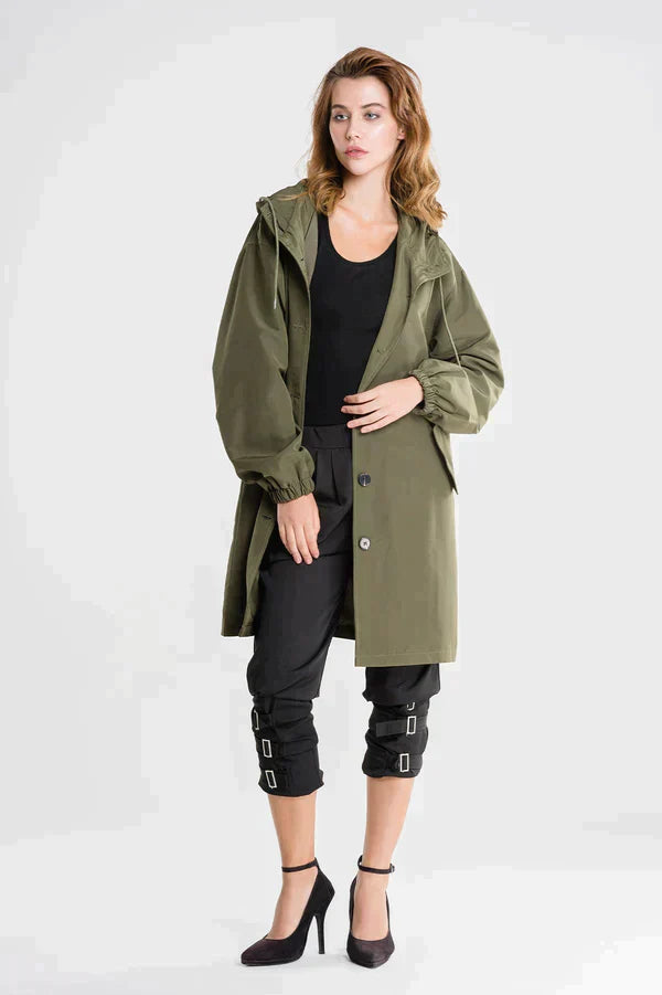 Ruby | Women's Winter Raincoat with Buttons