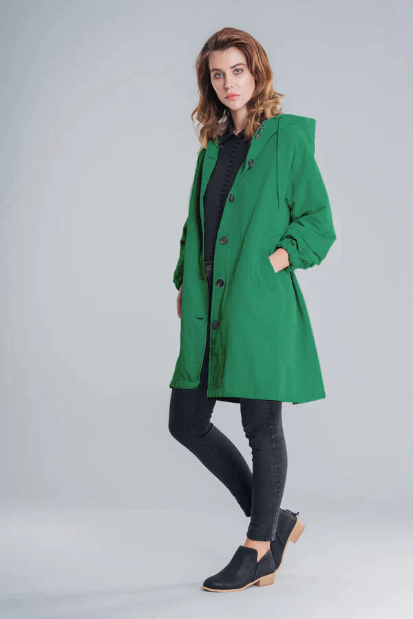 Ruby | Women's Winter Raincoat with Buttons