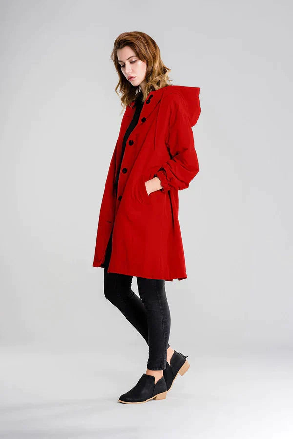 Ruby | Women's Winter Raincoat with Buttons