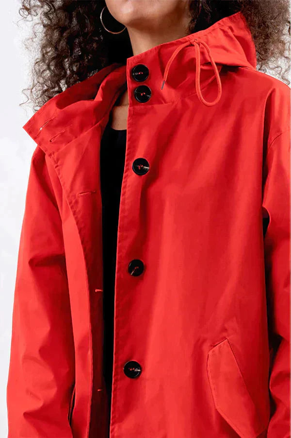 Ruby | Women's Winter Raincoat with Buttons