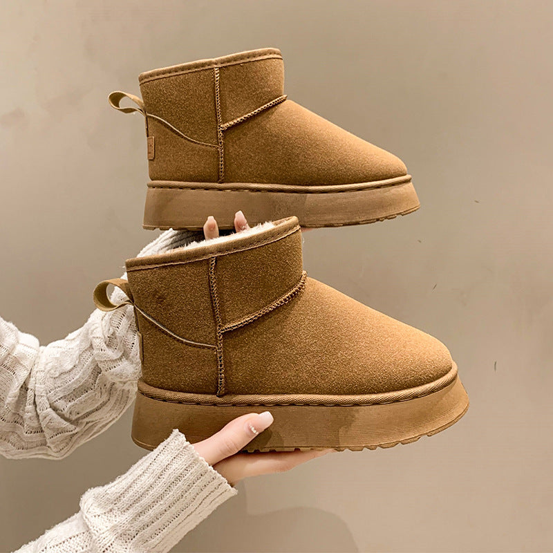 Ella | Winter Leather Outdoor Snow Boots