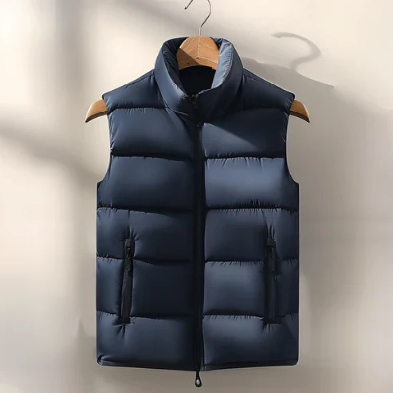 Beau | Men's Gilet with Zipper Closure