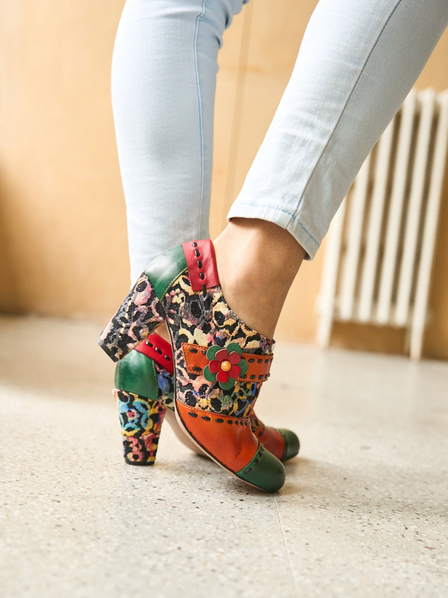 Amelia – Leather Oxford Heels