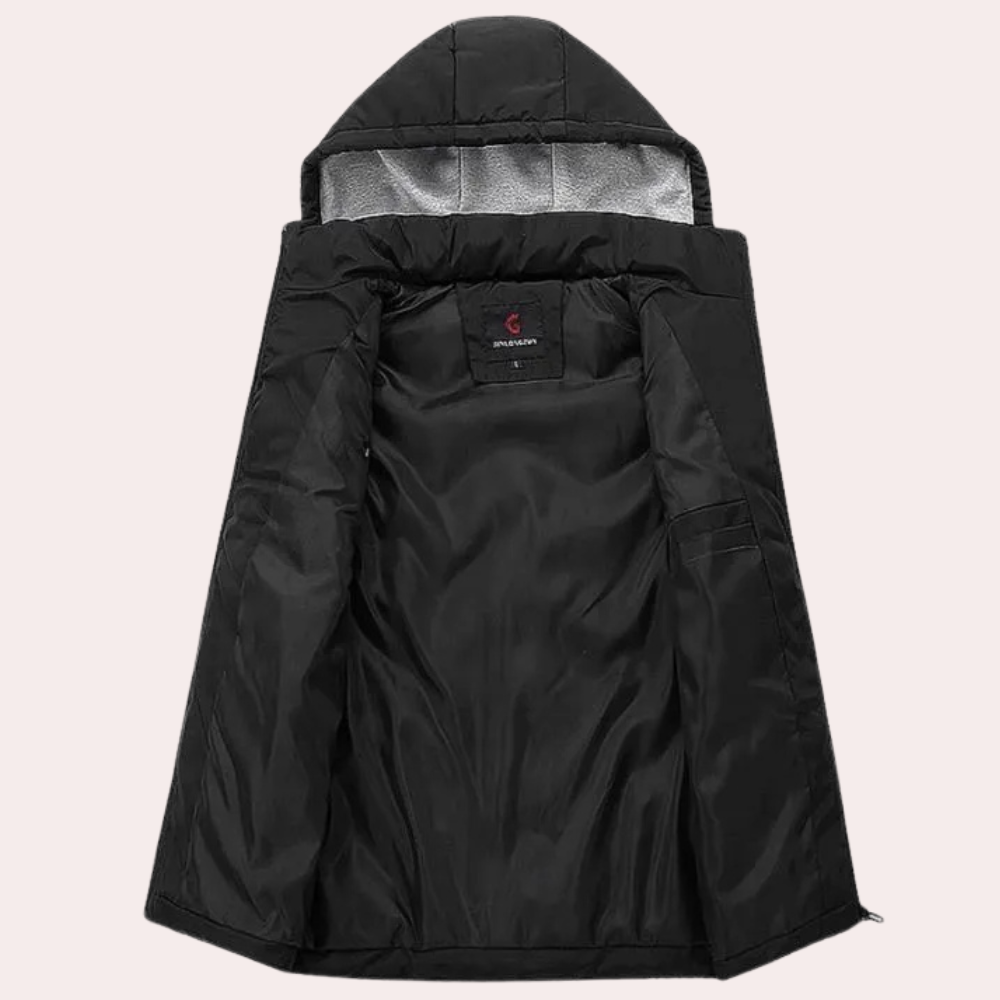 Ezra | Men's Gilet with Hood